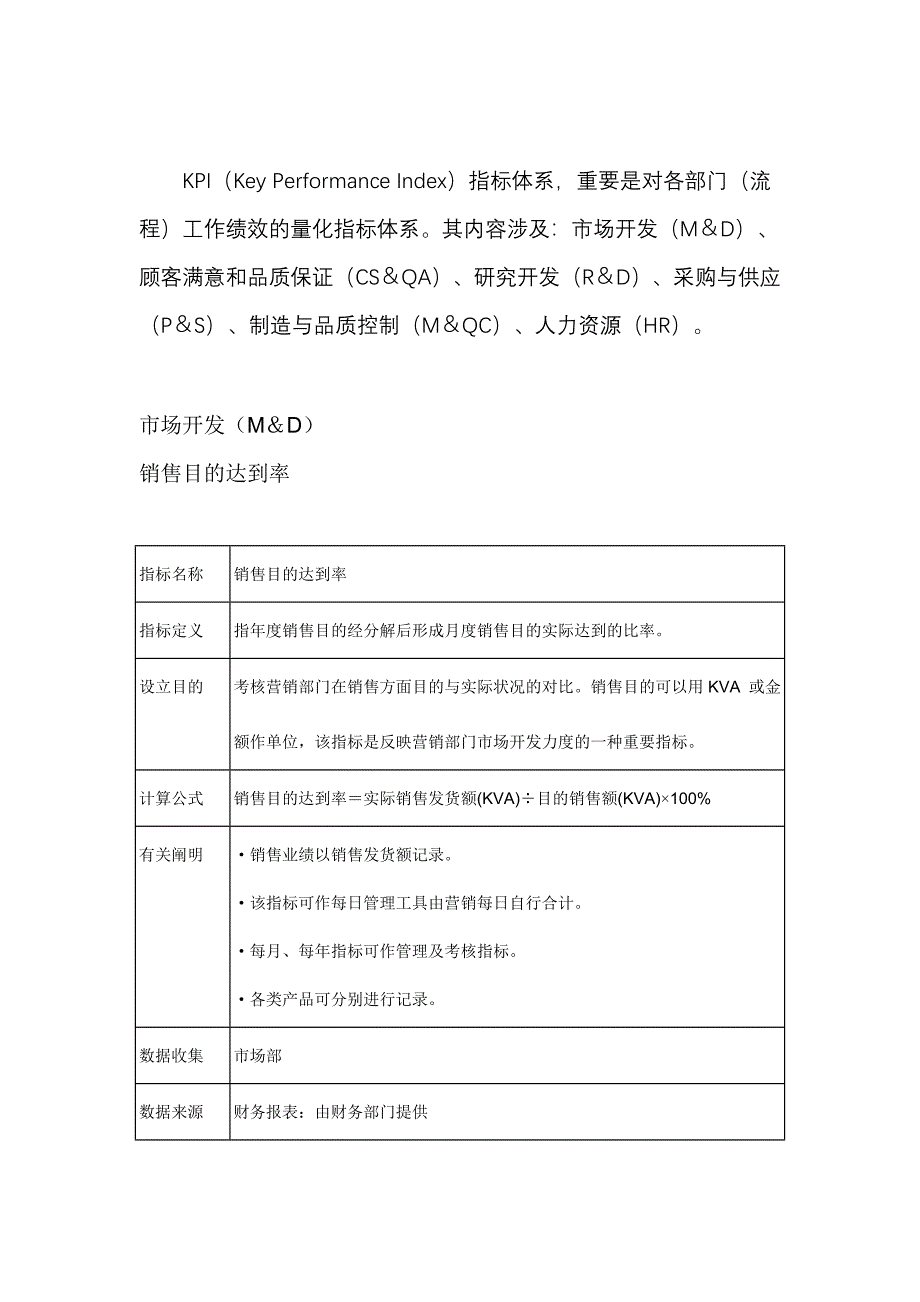 股份公司KPI绩效指标_第2页