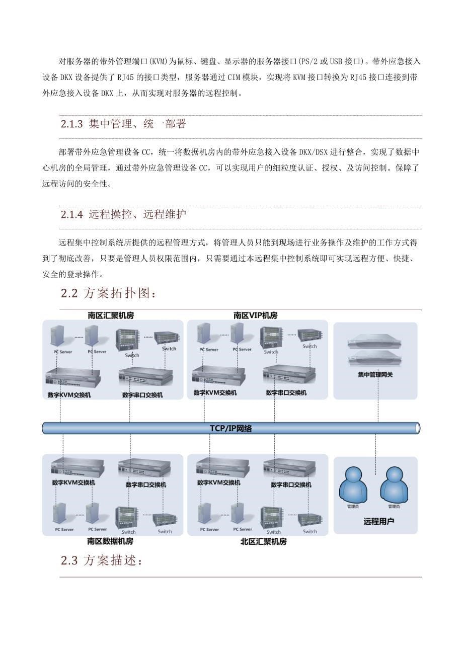 机房集中远程带外管理系统概要_第5页