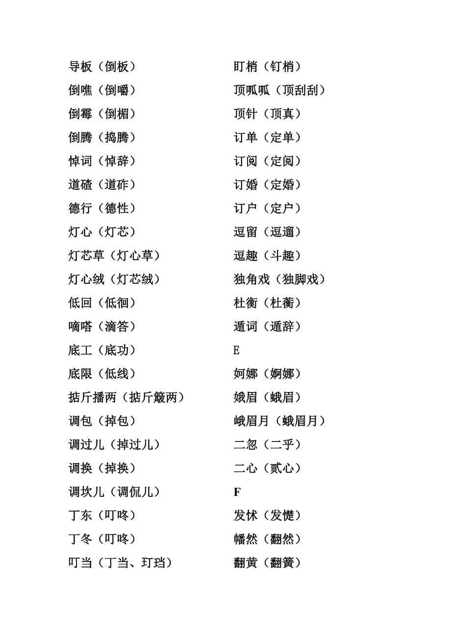 第六版《现代汉语词典》两写词——网校老师整理.doc_第5页