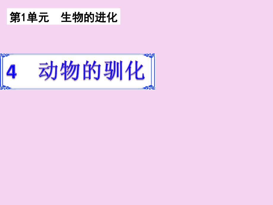 六年级下册科学动物的驯化3ppt课件_第1页