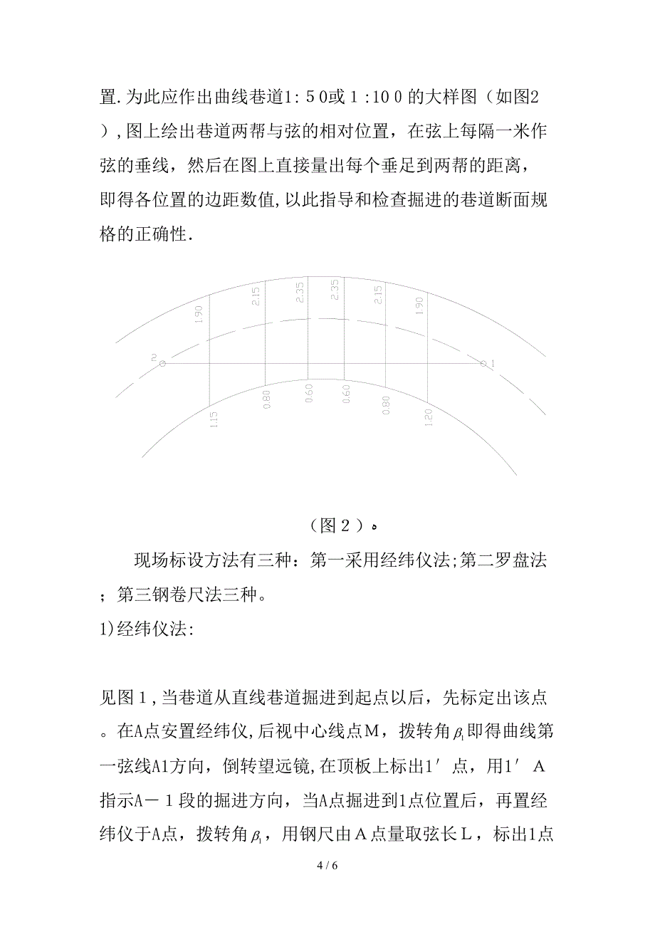 曲线巷道的施工、放样_第4页