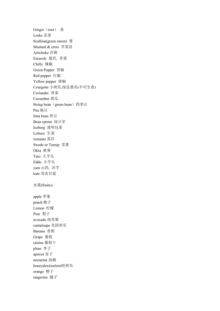 蔬菜水果名称大全.doc_第2页