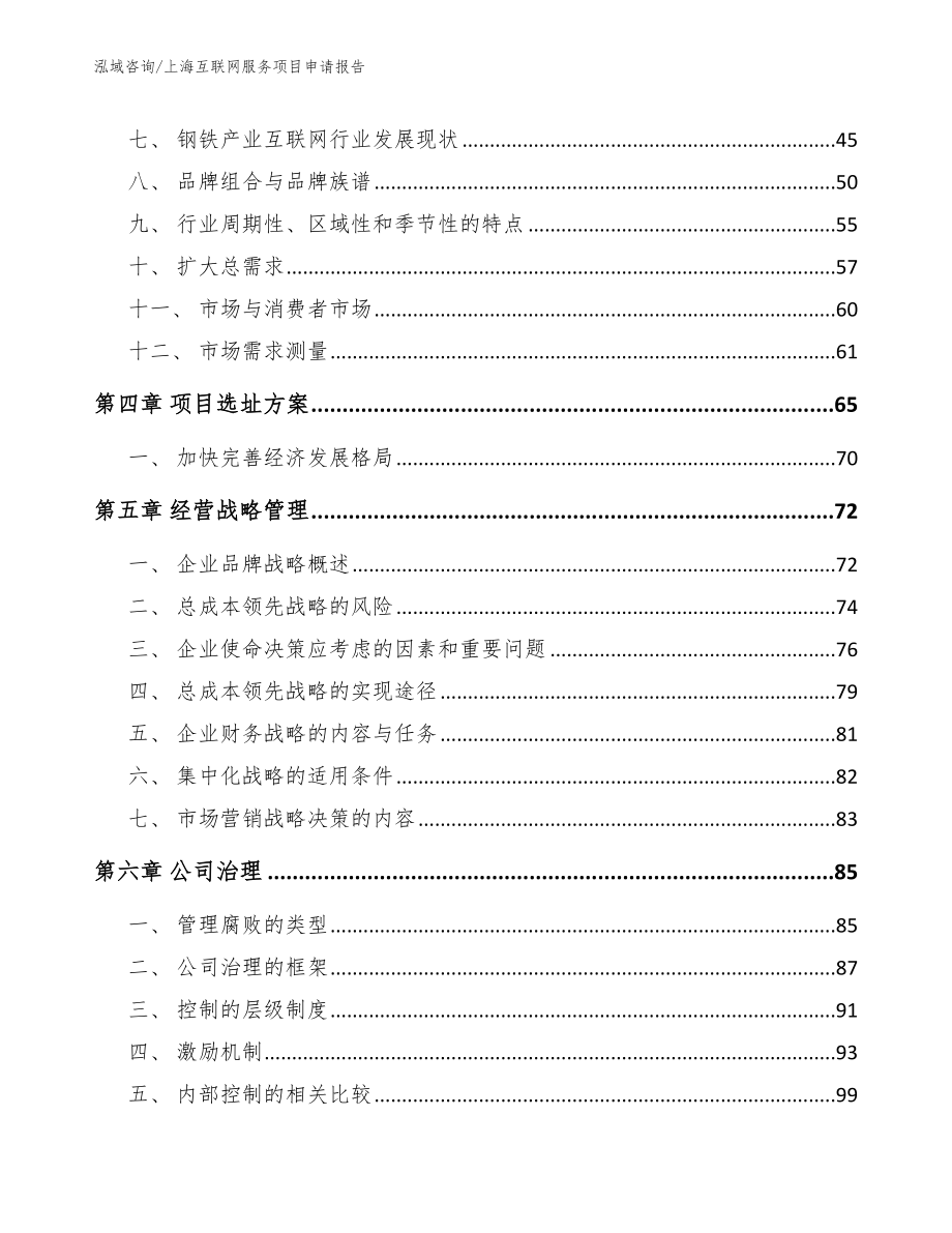 上海互联网服务项目申请报告_第2页