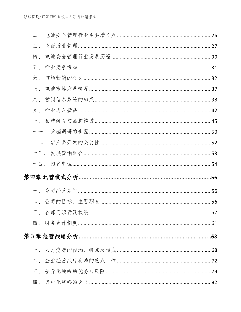 阳江BMS系统应用项目申请报告（模板范本）_第2页