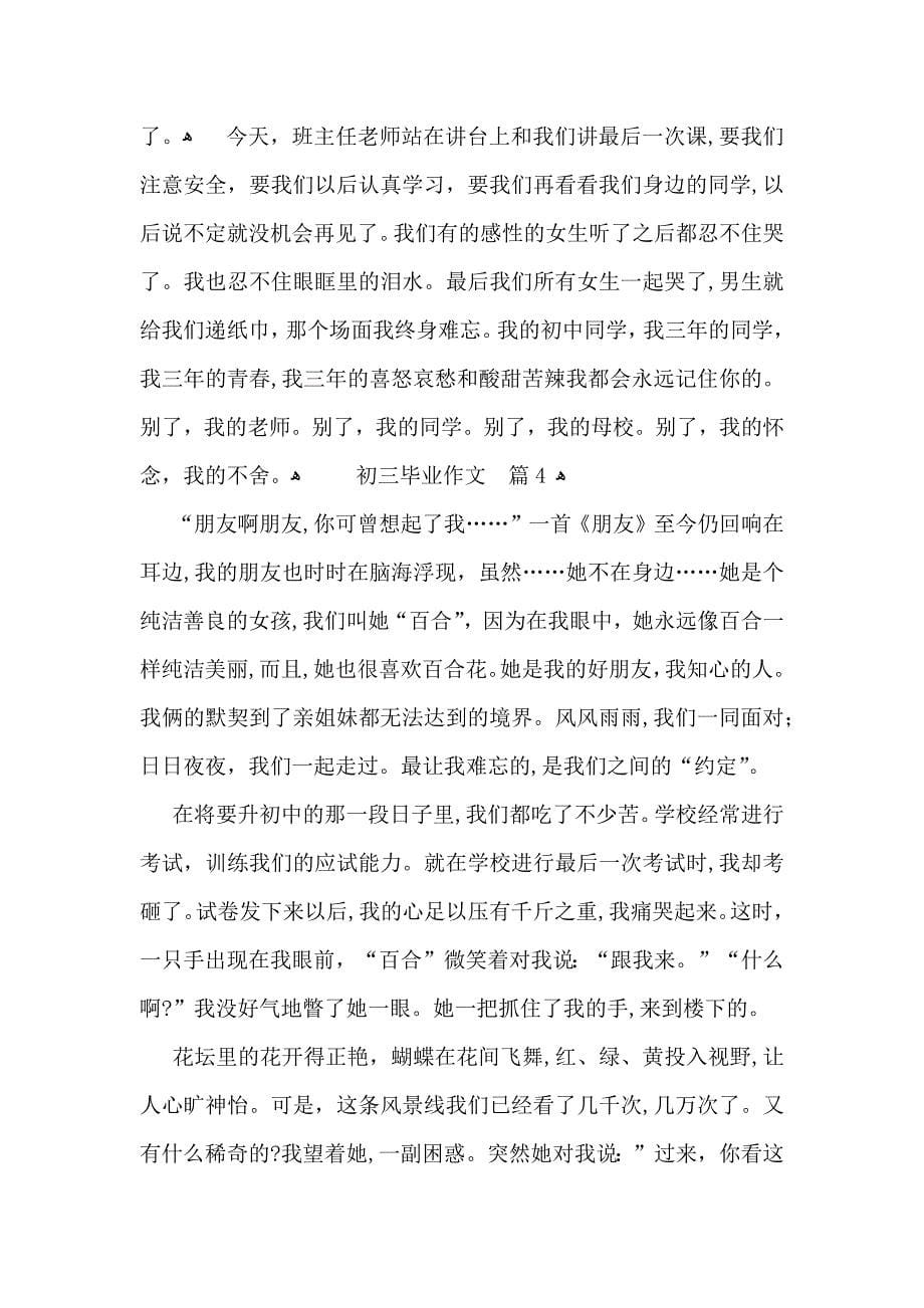 关于初三毕业作文集锦九篇_第5页