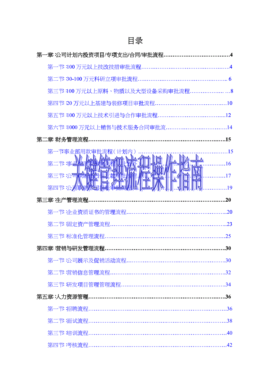 某公司关键管理流程指南_第1页