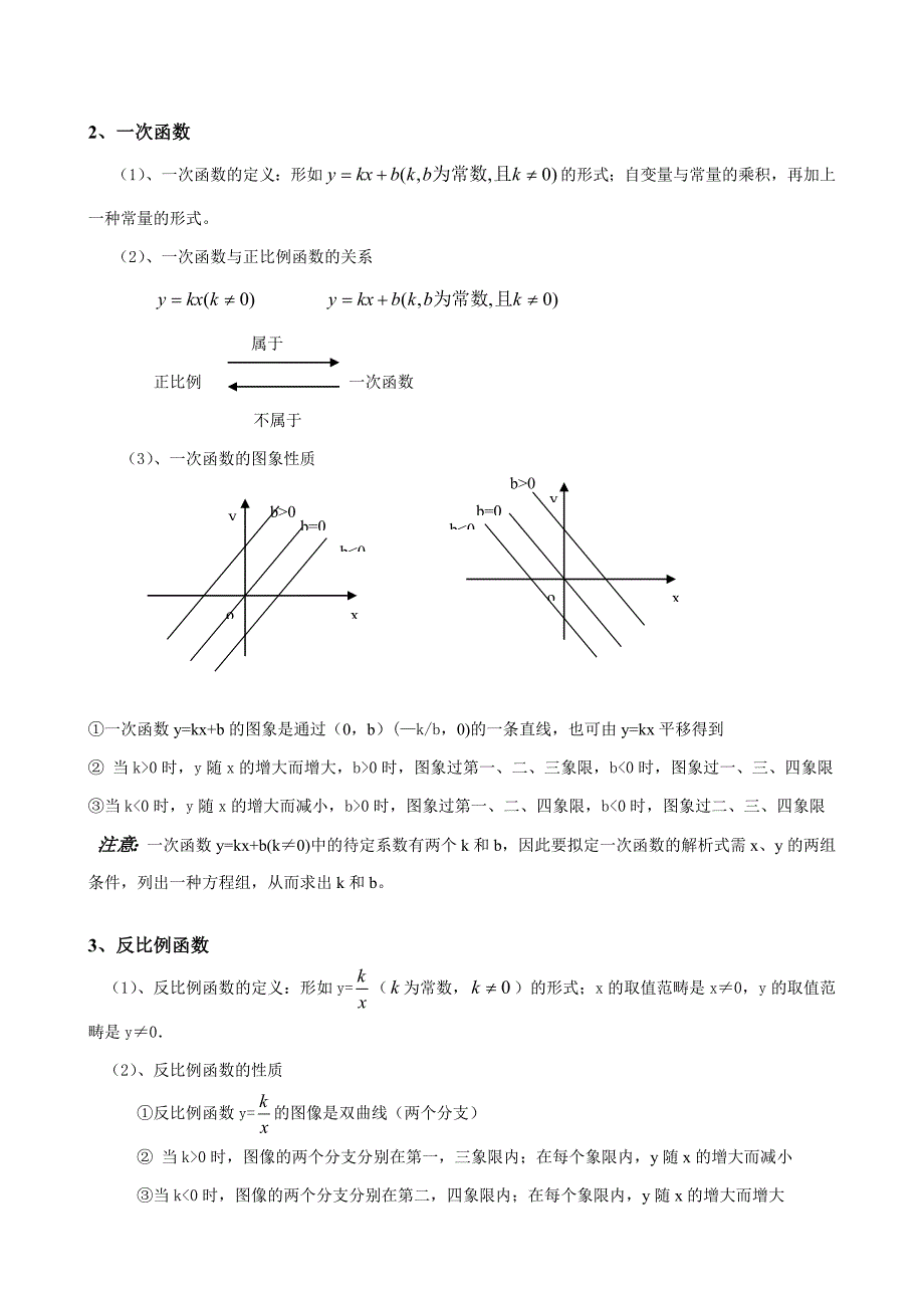 初中函数复习专题-适合初三学生_第2页