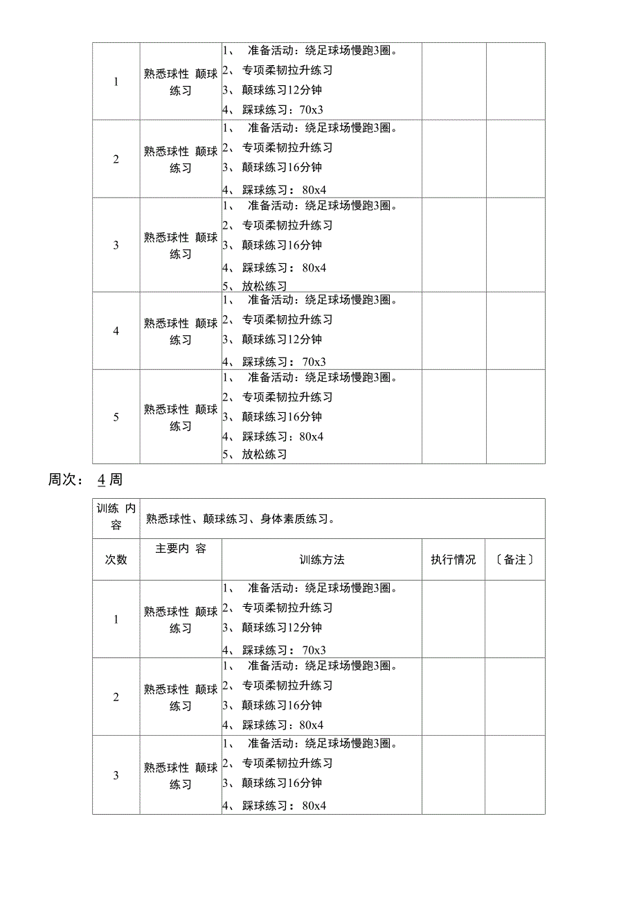 足球训练计划(周)_第4页