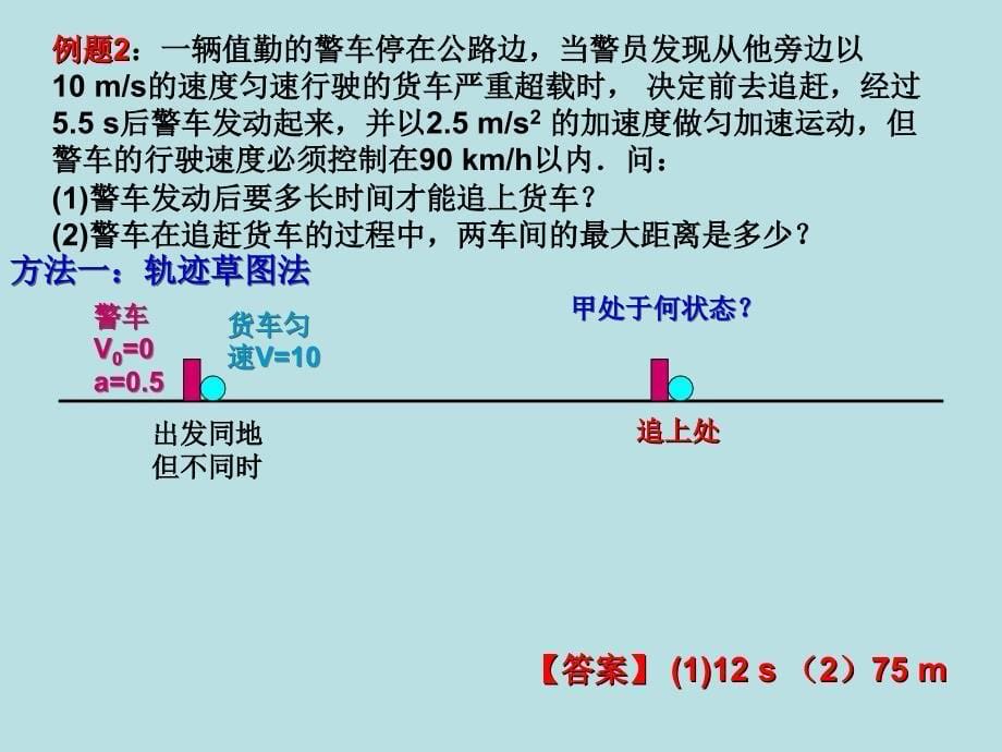 物理追及（或相遇）问题专题_第5页