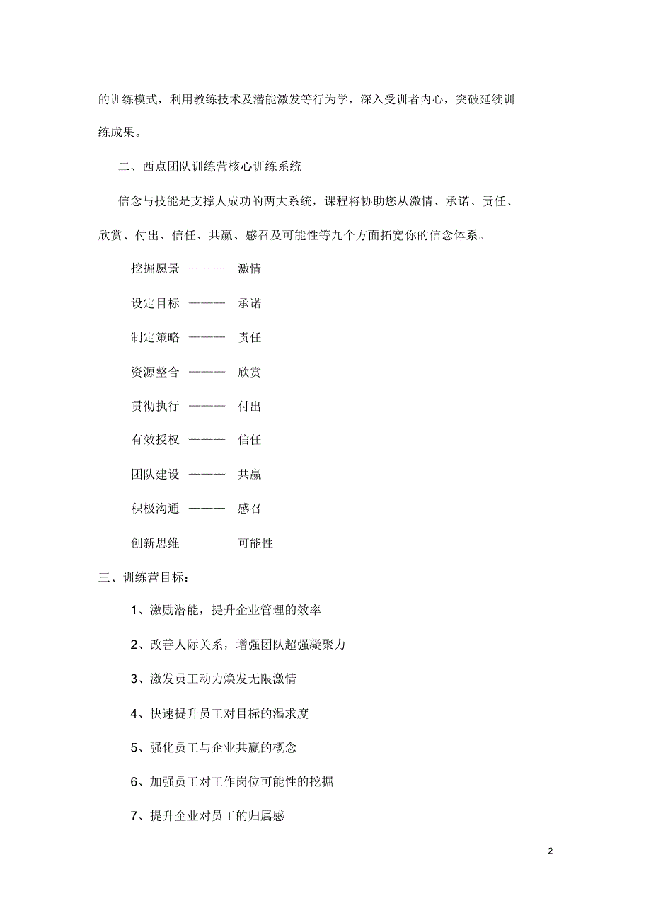 西点团队训练营课程介绍_第2页