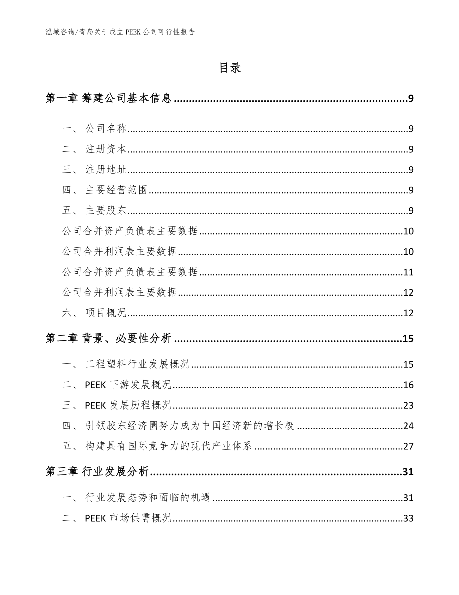 青岛关于成立PEEK公司可行性报告_第2页