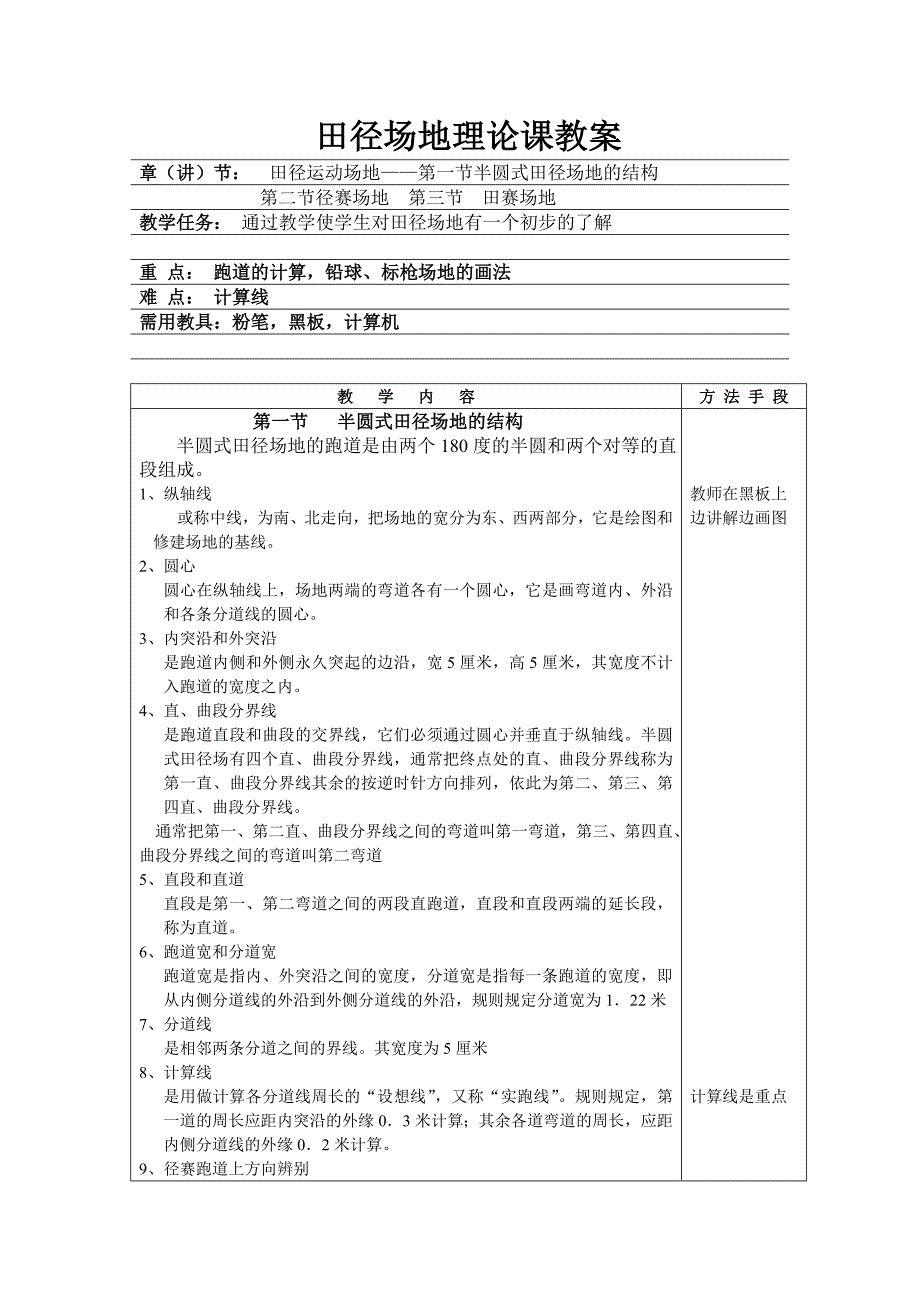 田径场地理论课教案.doc_第1页