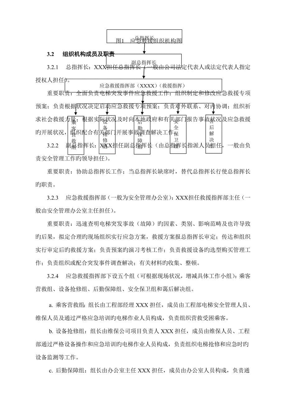 电梯应急救援专项全新预案范本_第5页