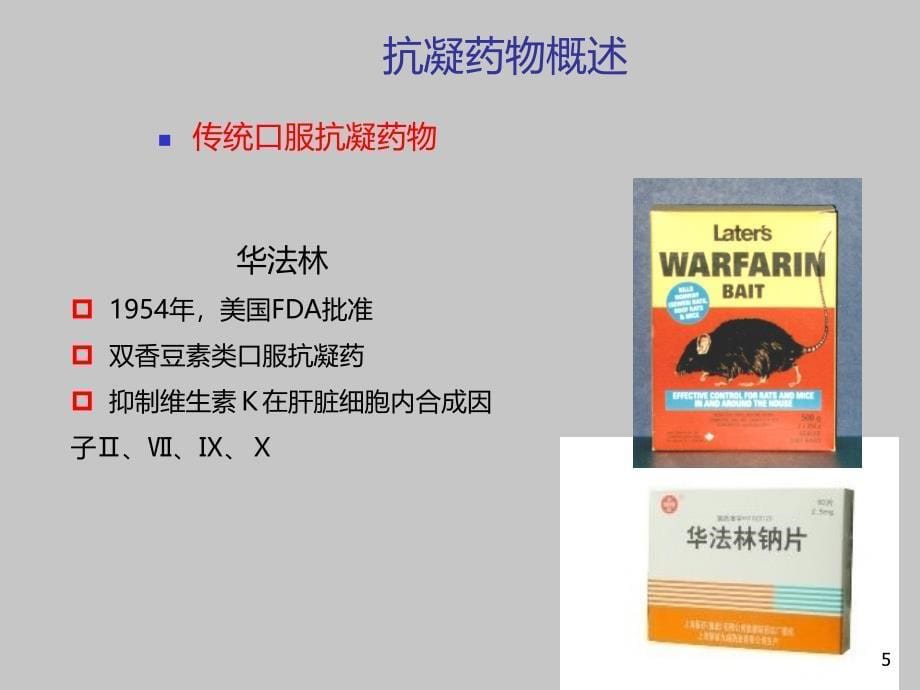 新型抗凝药物的使用进展洪葵课件_第5页