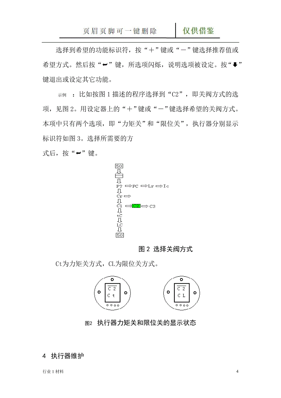 ROTORK电动执行机构操作维护规程【工程科技】_第4页