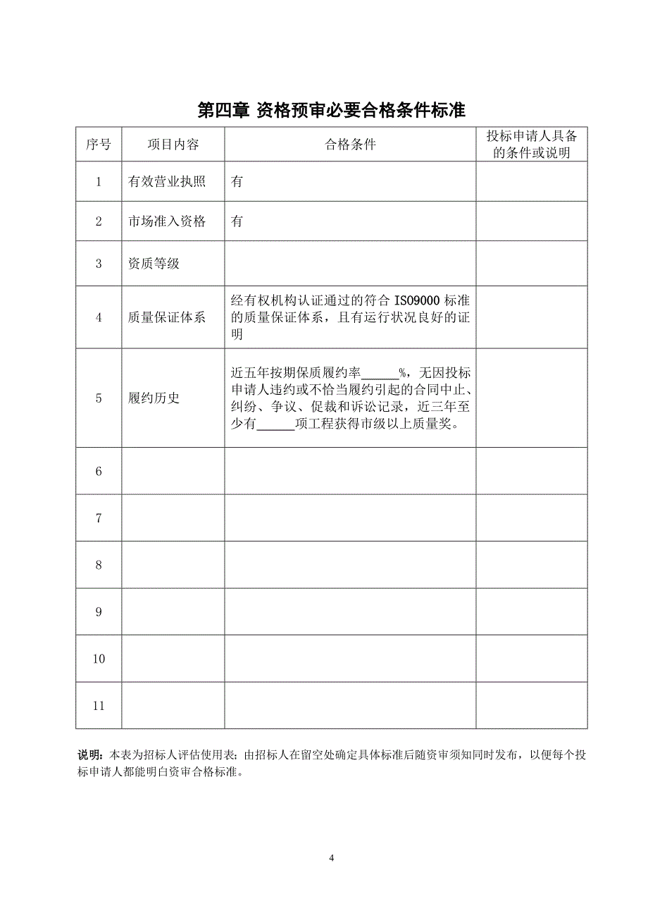 湖北省建设工程监理投标资格预审文件_第5页