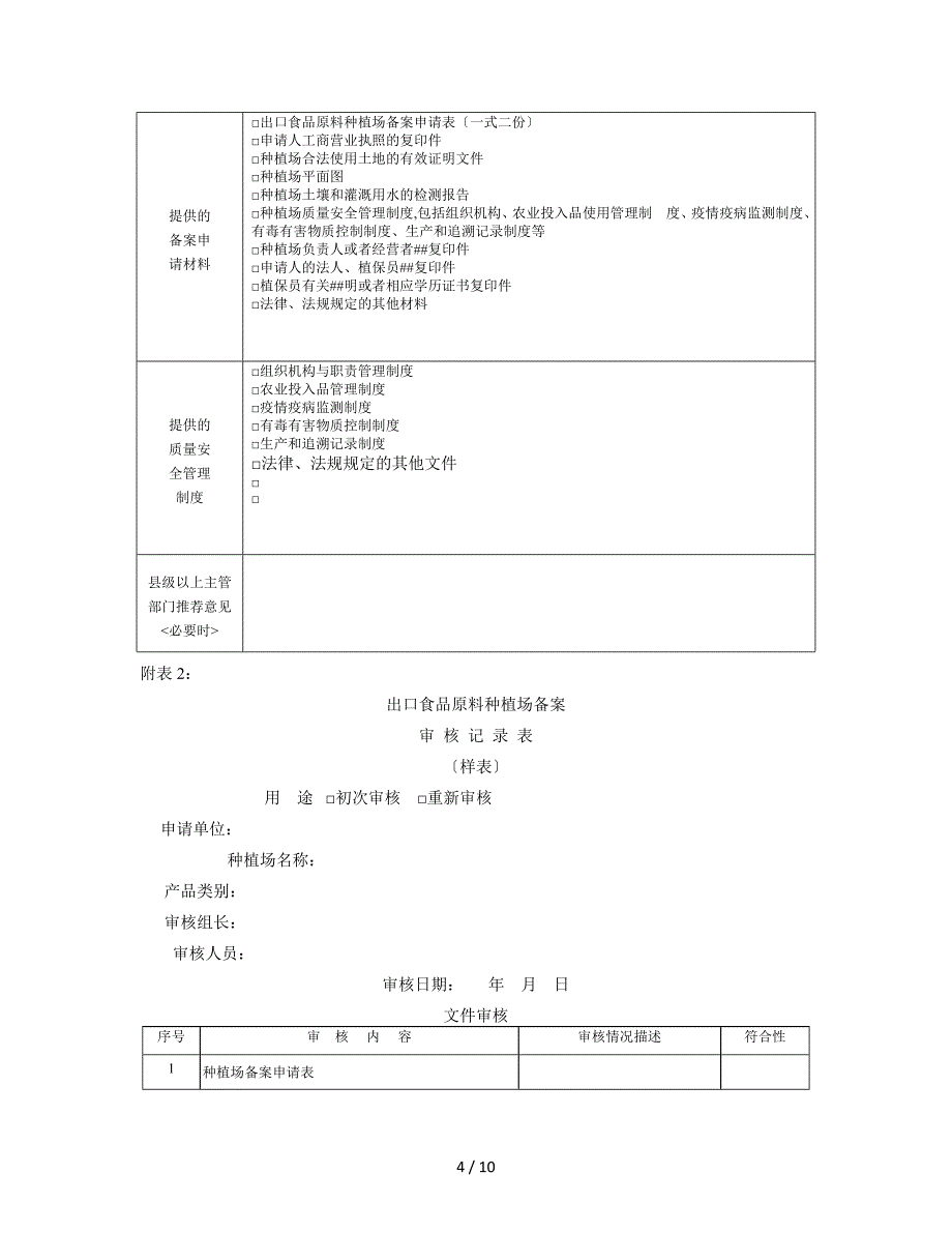 出口农产品种植基地备案资料清单_第4页