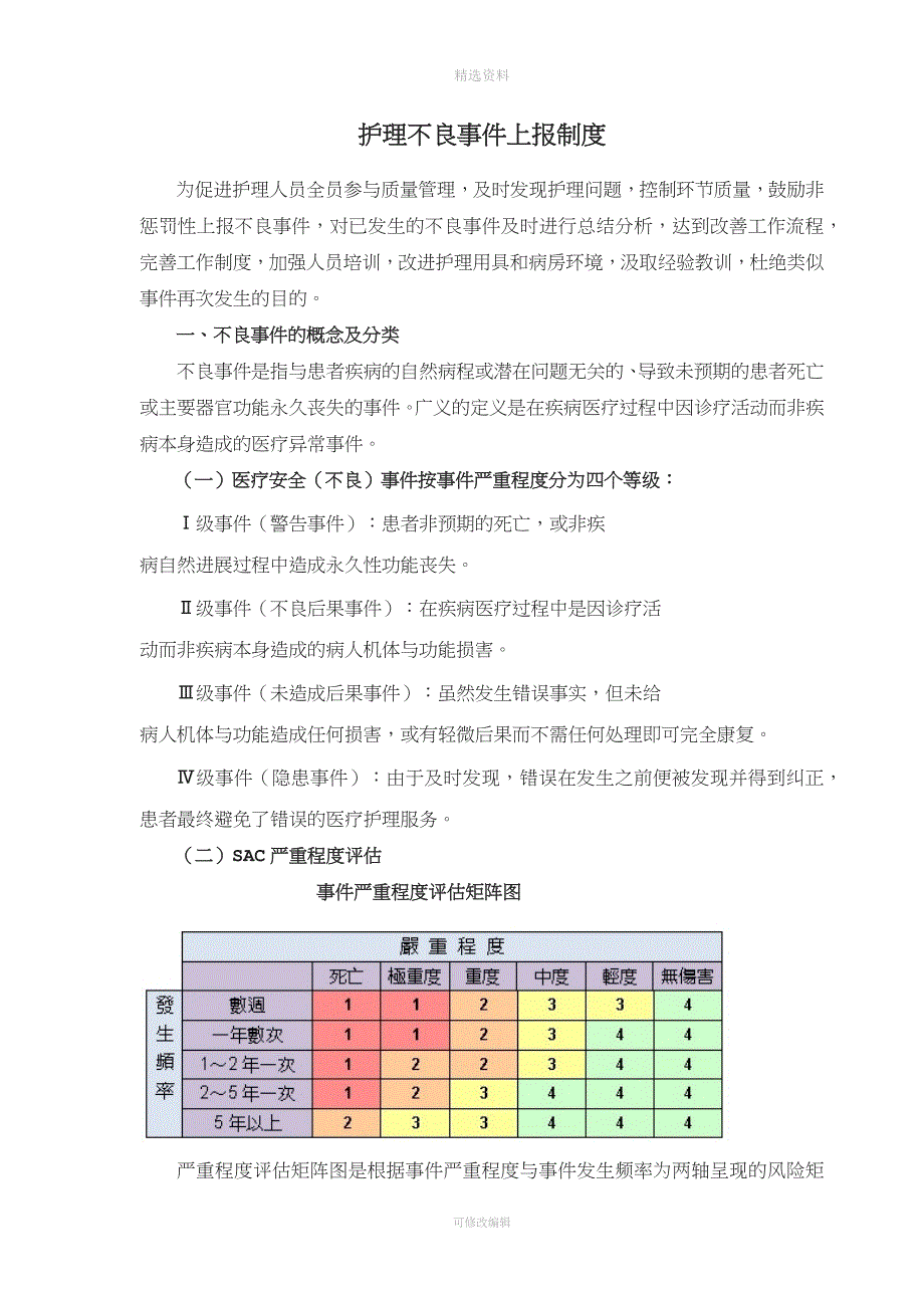 2-①护理不良事件上报制度及流程.docx_第1页