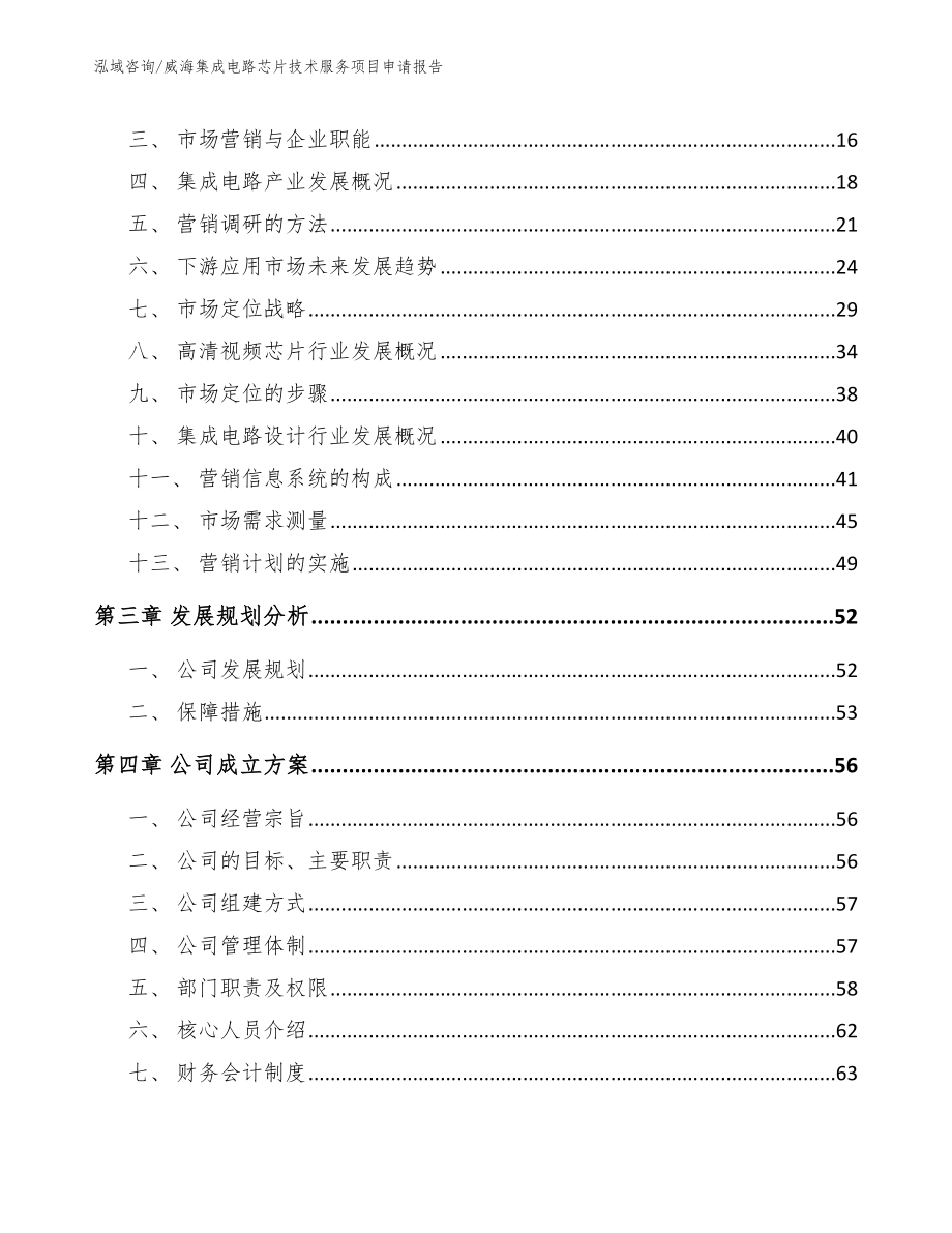 威海集成电路芯片技术服务项目申请报告【模板范本】_第3页