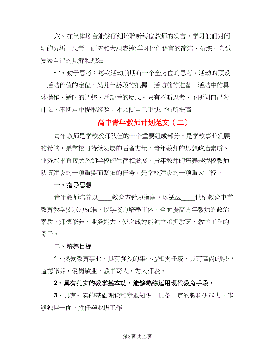 高中青年教师计划范文（四篇）.doc_第3页