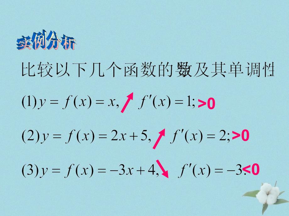 2018年高中数学 第三章 导数应用 3.1.1 导数与函数的单调性课件3 北师大版选修2-2_第3页