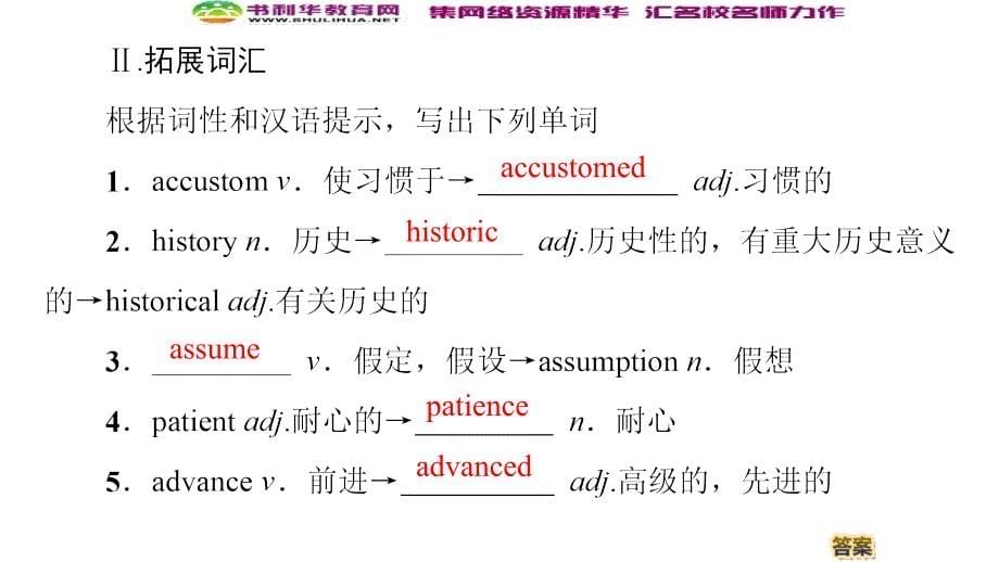 同步外研英语选修八新突破课件：Module 5 Section Ⅱ　Learning about Language (书利华教育网)_第5页