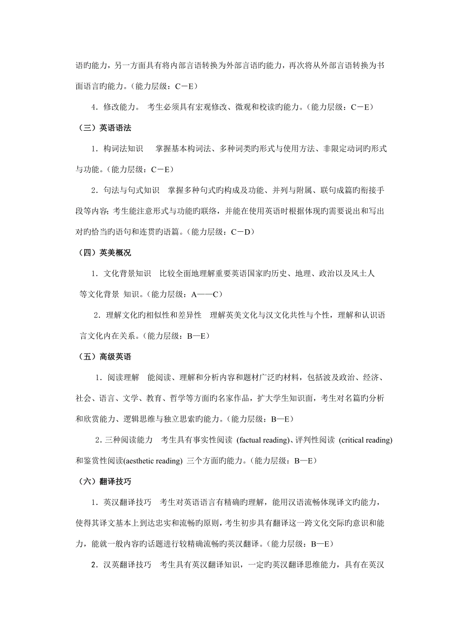 2023年浙江省中小学教师录用考试中学英语学科考试说明_第4页