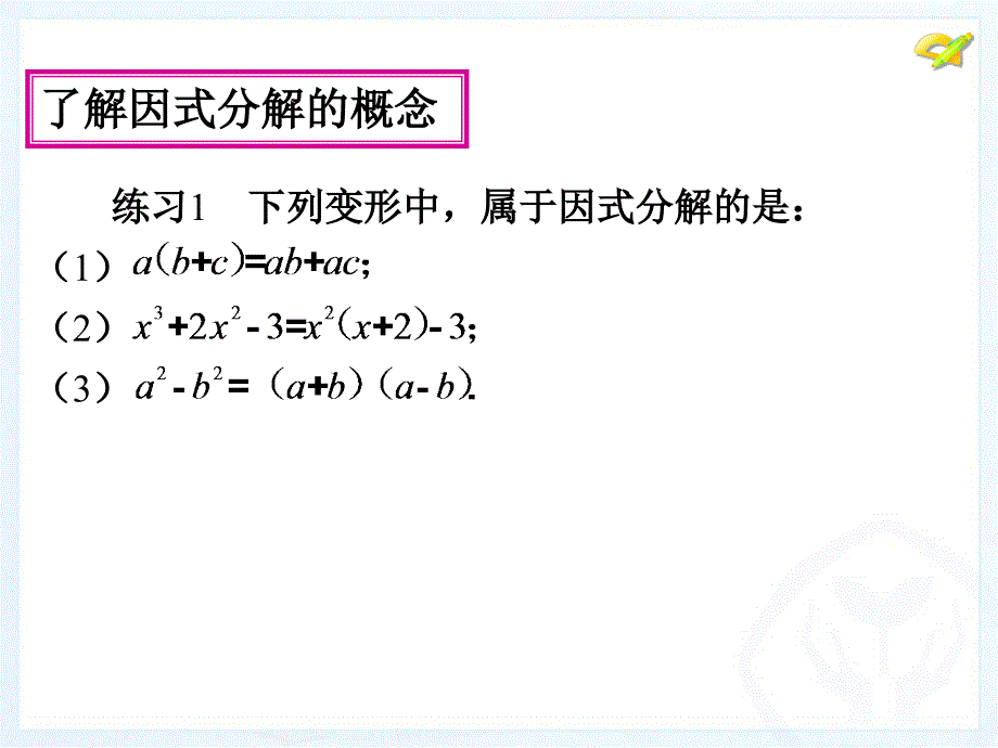 143因式分解(第1课时)_第4页