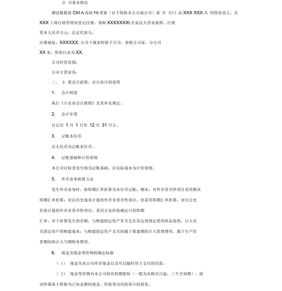 小企业会计准则附注模板_第3页