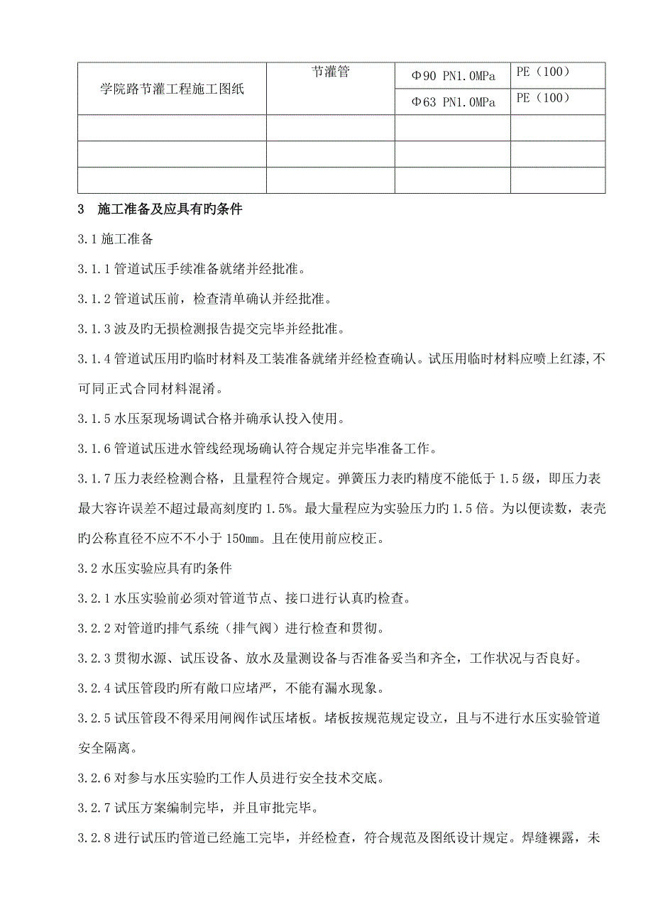 给水管道压力试验方案_第4页