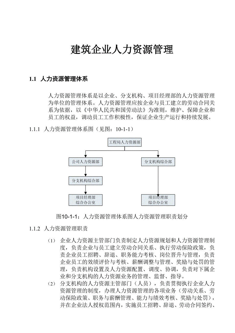 【精品】建筑企业人力资源管理_第1页