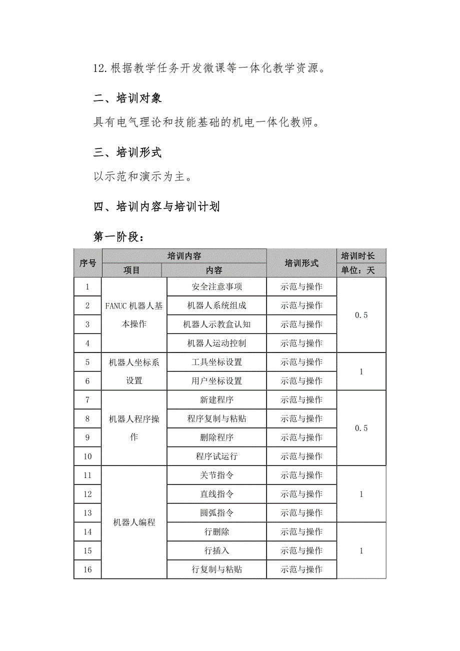 工业机器人整体培训方案_第2页