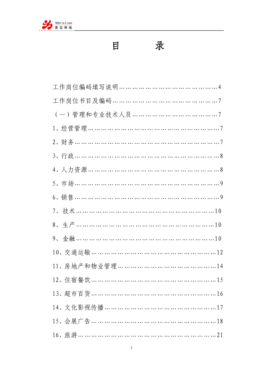 工作岗位名称、编码、职责国家统一标准_第2页