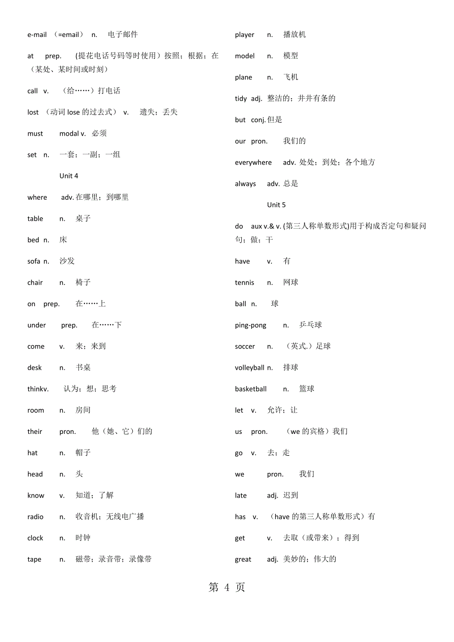 2023年第一轮 教材基础词汇速记 2.docx_第4页