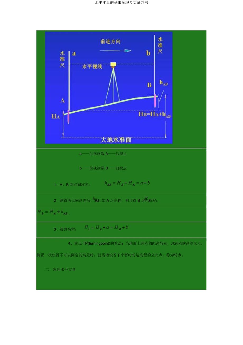 水准测量的基本原理及测量方法.doc_第2页