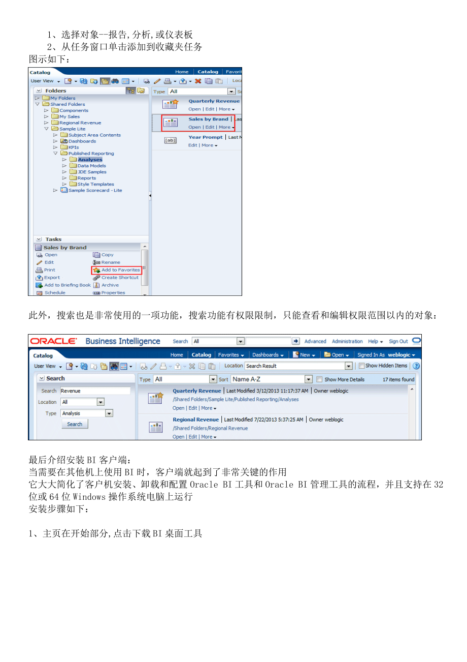 (精品)BIEE 官方教程解析(中文版)图文详解_第2页