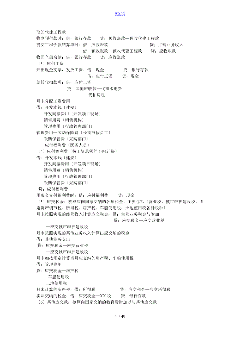 房地产会计处理及会计分录_第4页