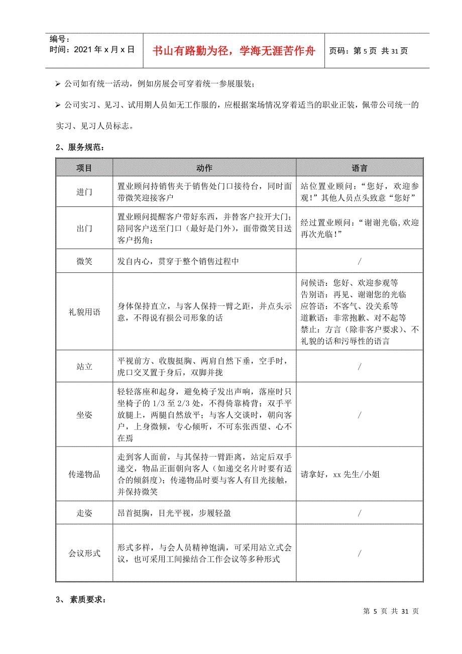 案场销售管理执行手册_第5页