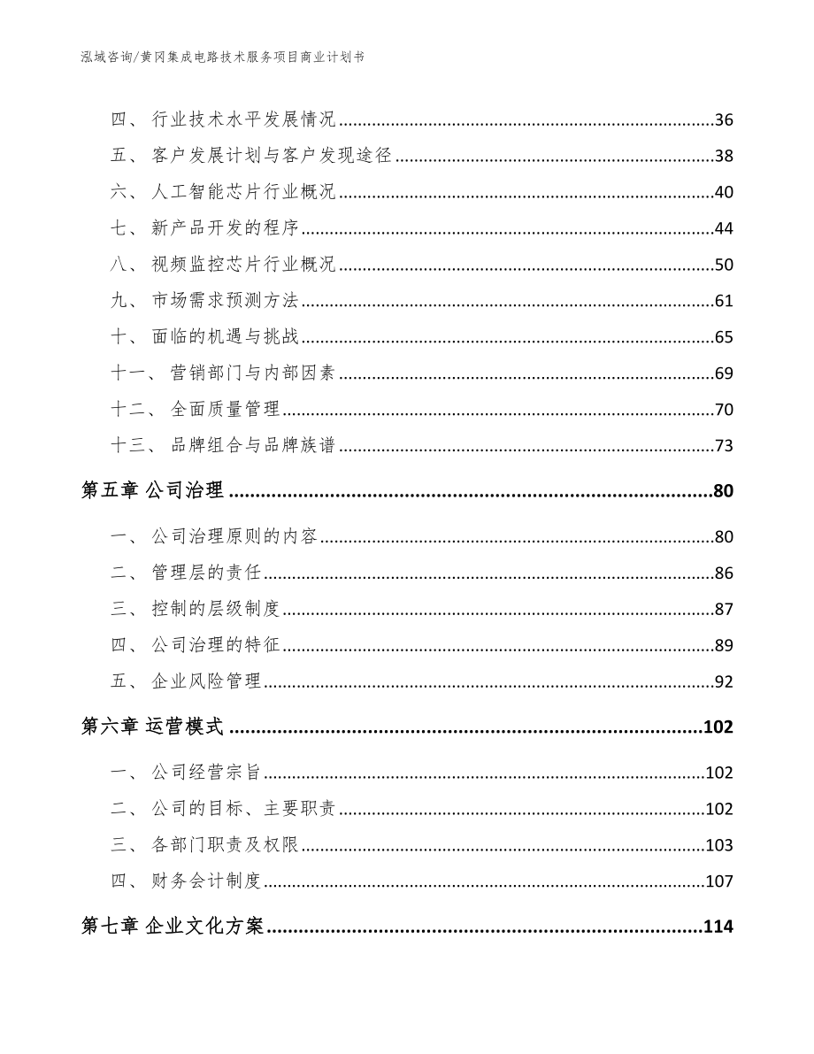 黄冈集成电路技术服务项目商业计划书_第3页