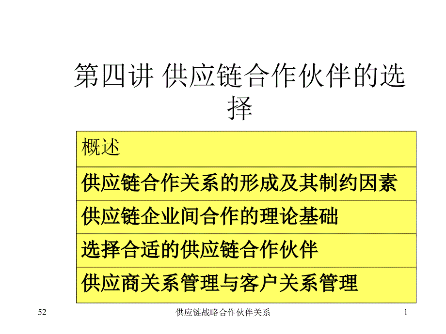 供应链战略合作伙伴关系课件_第1页