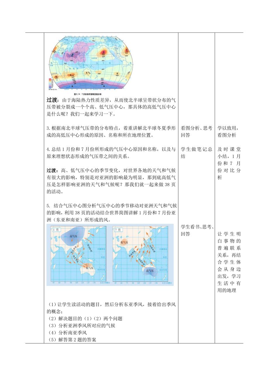 《北半球冬、夏季气压中心》教案_第3页