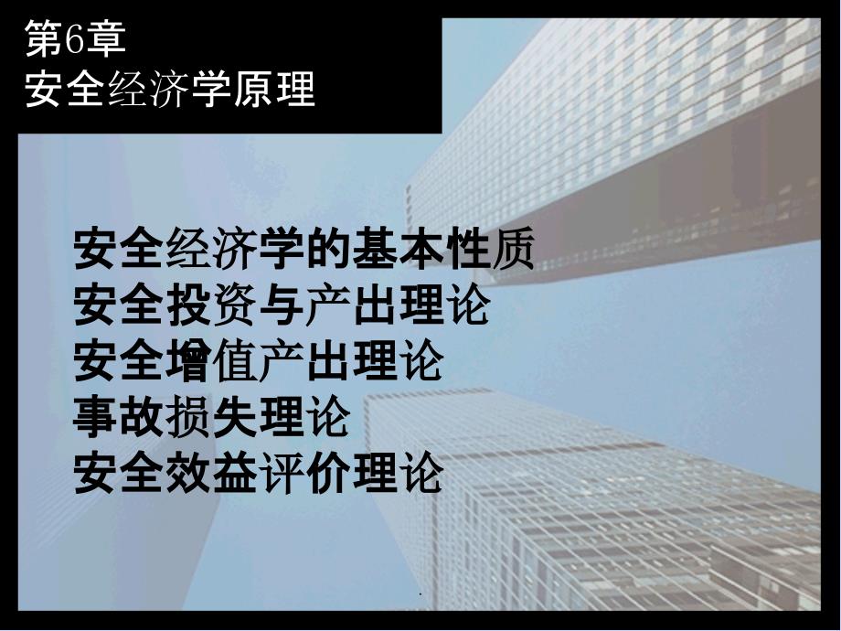 第6章安全经济学_第1页