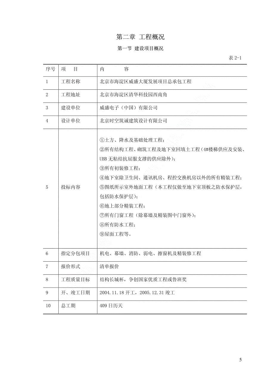 《施工方案》威盛大厦施工组织设计上（第一章至第六章）_第5页