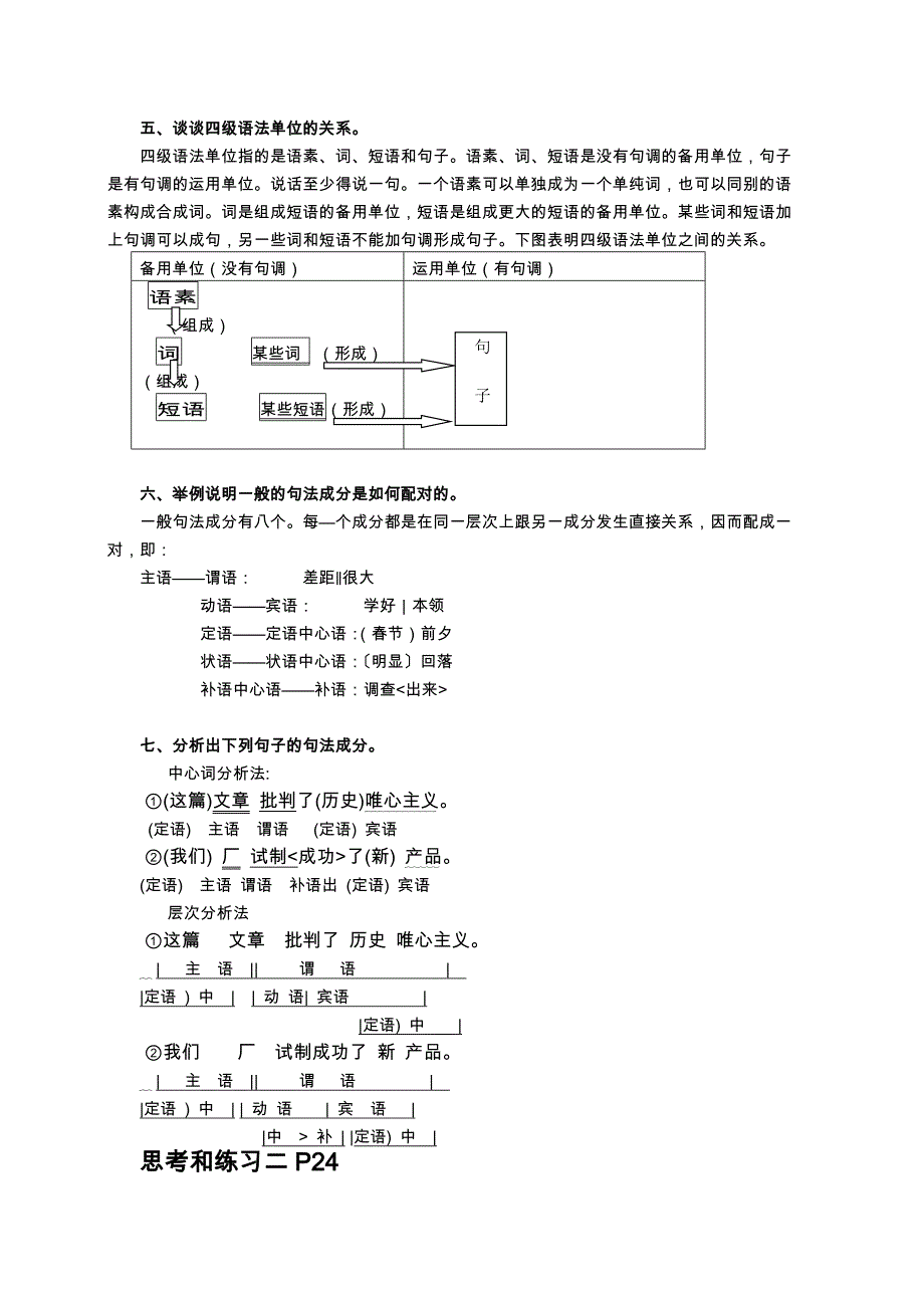 现代汉语(下册)课后习题答案解析_第2页