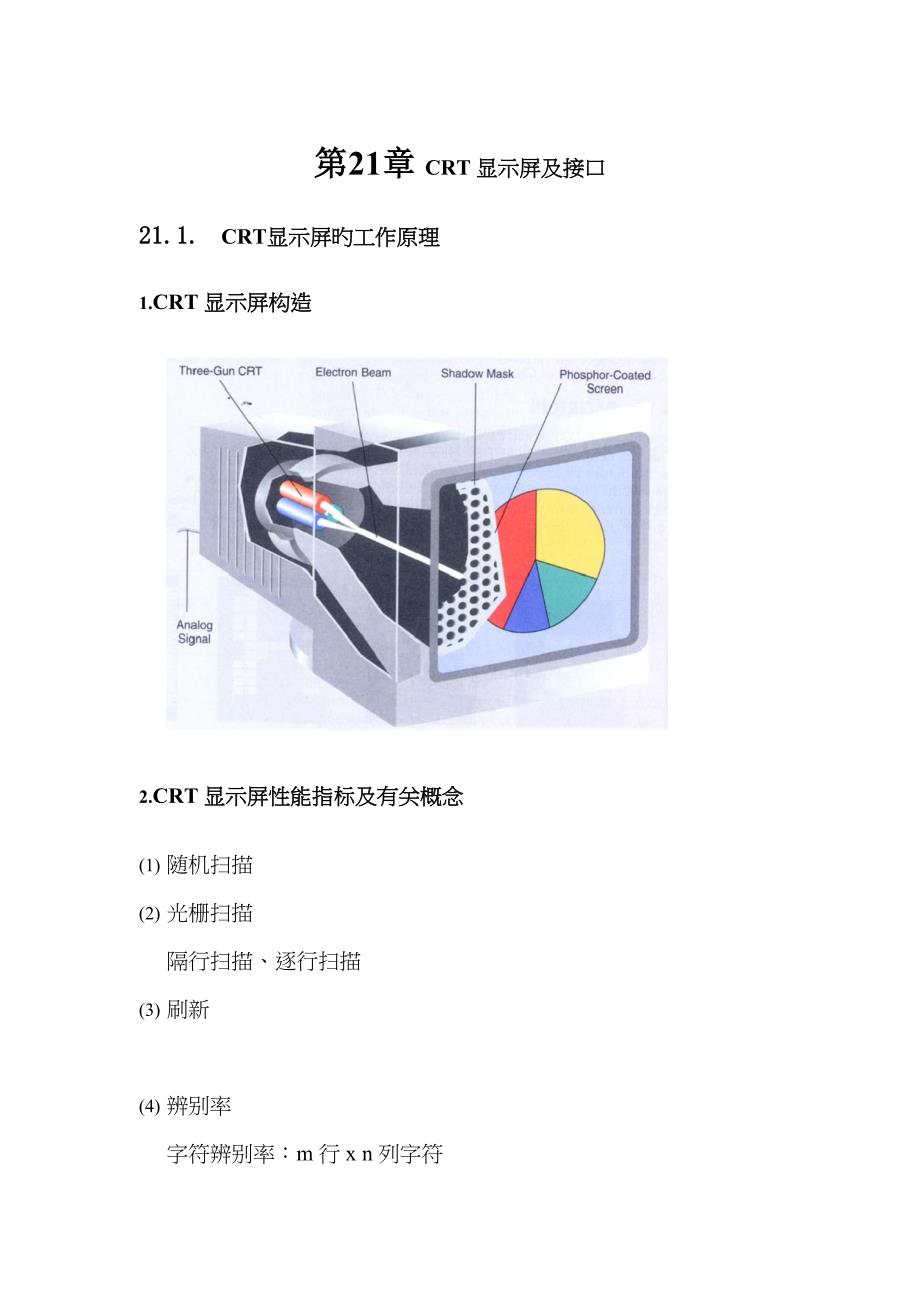 ch21-CRT显示器及接口_第1页