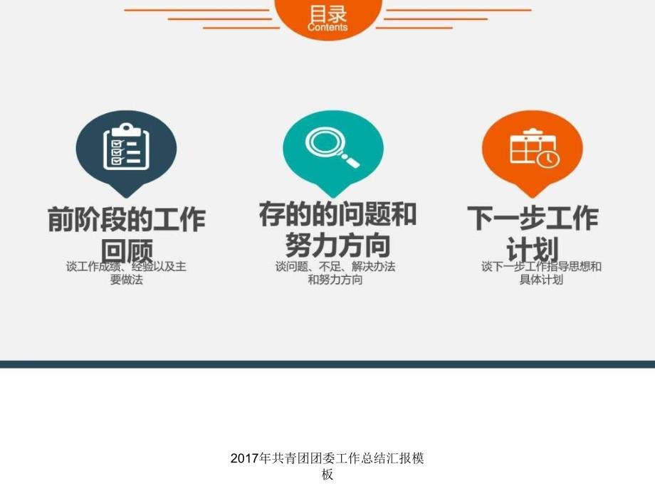 共青团团委工作总结汇报模板课件_第3页