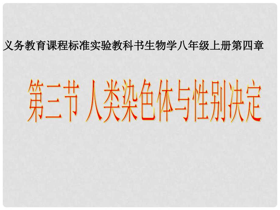 八年级生物上册 第三节 人类染色体与性别决定课件 （新版）济南版_第4页