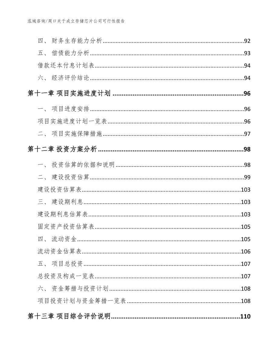 周口关于成立存储芯片公司可行性报告【参考模板】_第5页