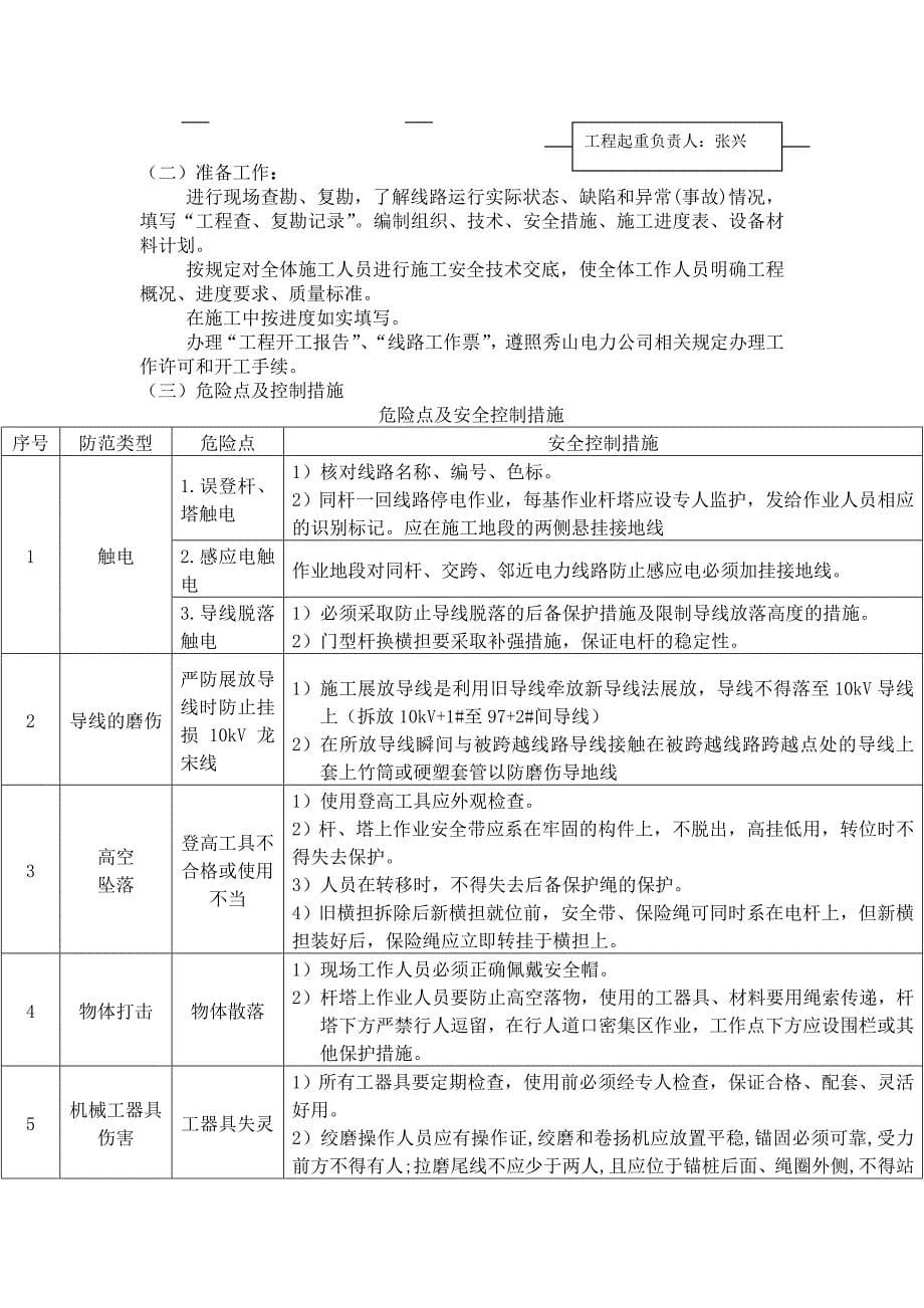 35KV龙宋线27杆至30杆跨越线路四措一案DOC_第5页