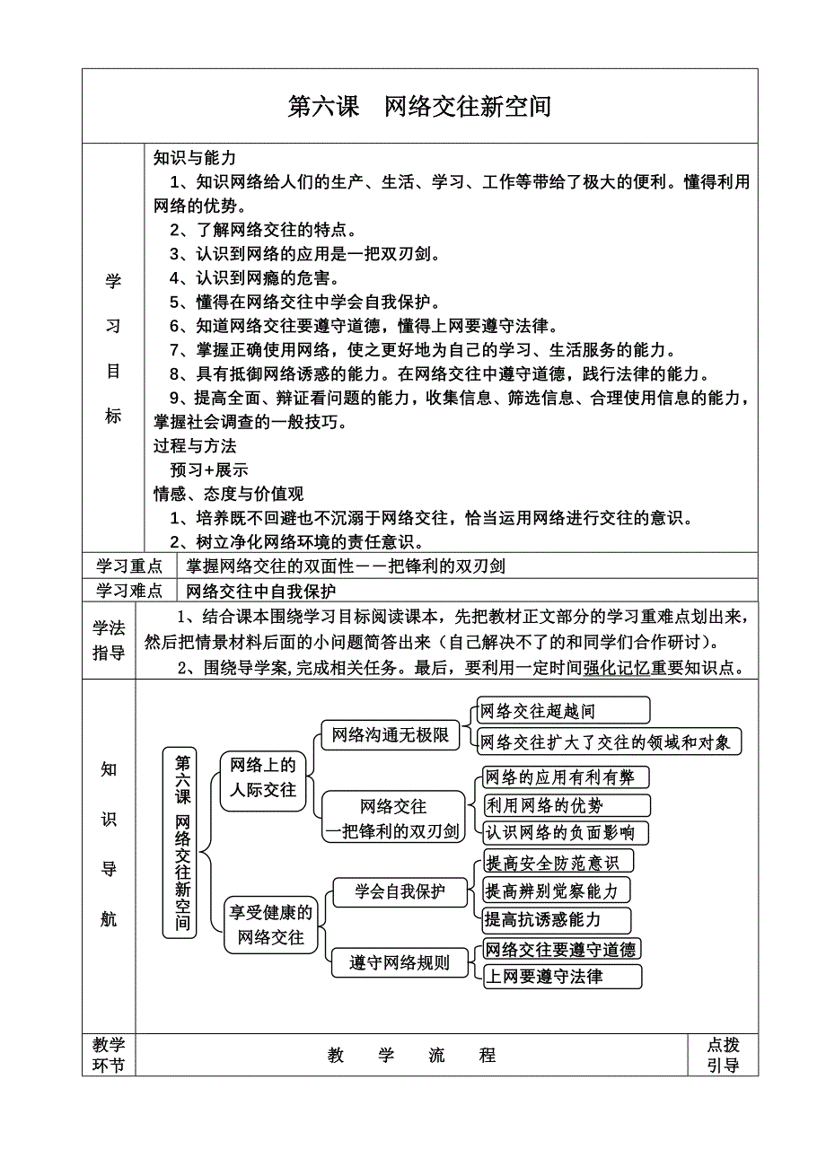 第六课网络交往新空间.doc_第1页